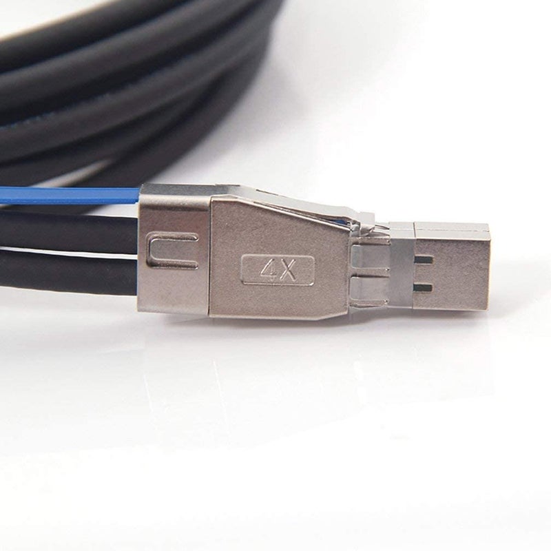 ipolex External Mini SAS HD SFF-8644 to SFF-8644 (SAS 3.0) Cable, Full Duplex 12Gbps for Servers, RAID Controllers, Host Bus Adapters (HBA), JBOD, 100 Ohms, 2-m(6.6ft) - Image 2